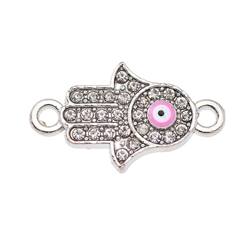10 Stück Emaille türkischen Teufels auge Anhänger Anschlüsse Charme DIY Schmuck Herstellung Accessoires für Männer Damen Armband Halsketten – Detail 9