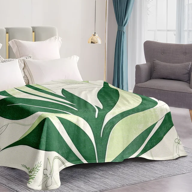 Green Snake Plant Blanket 3