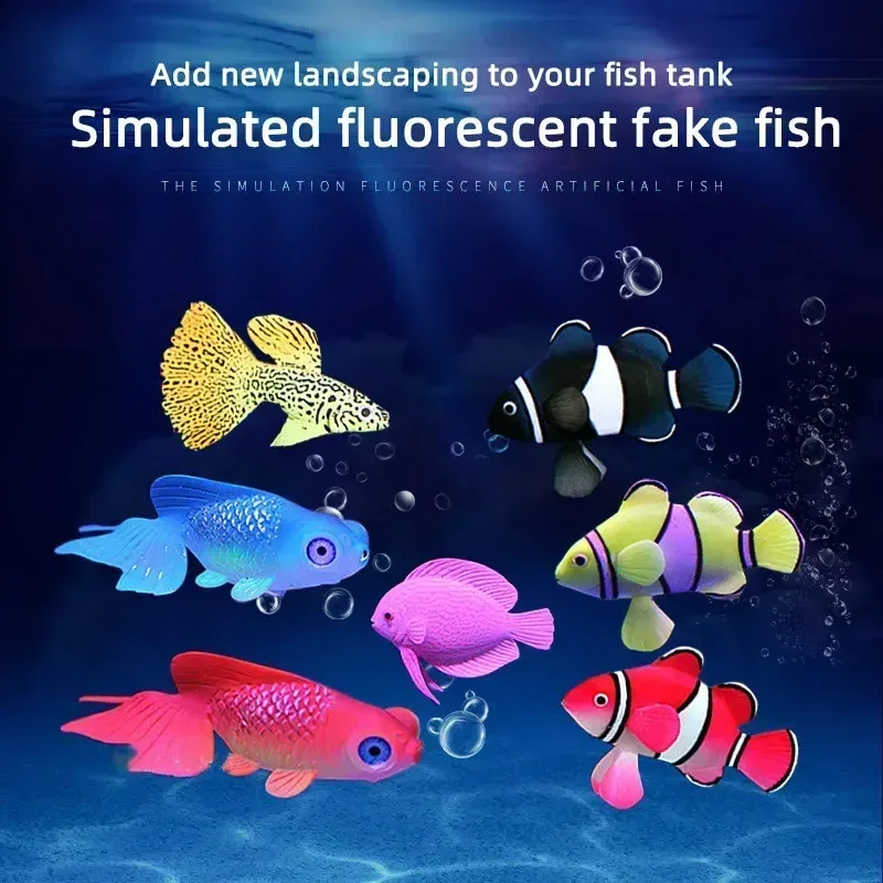 

Aquarium Decoration Mini Simulation Fish Artificial Lionfish Fish Tank Landscape Silicone Decorate Floating Aquarium Accessories