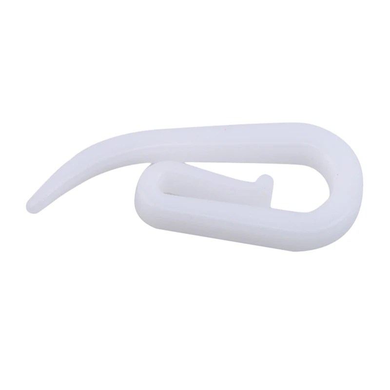 100Pcs Hanging Curtain Hook Hanger Ring Loop Clip Glide Curtain Accessories Household