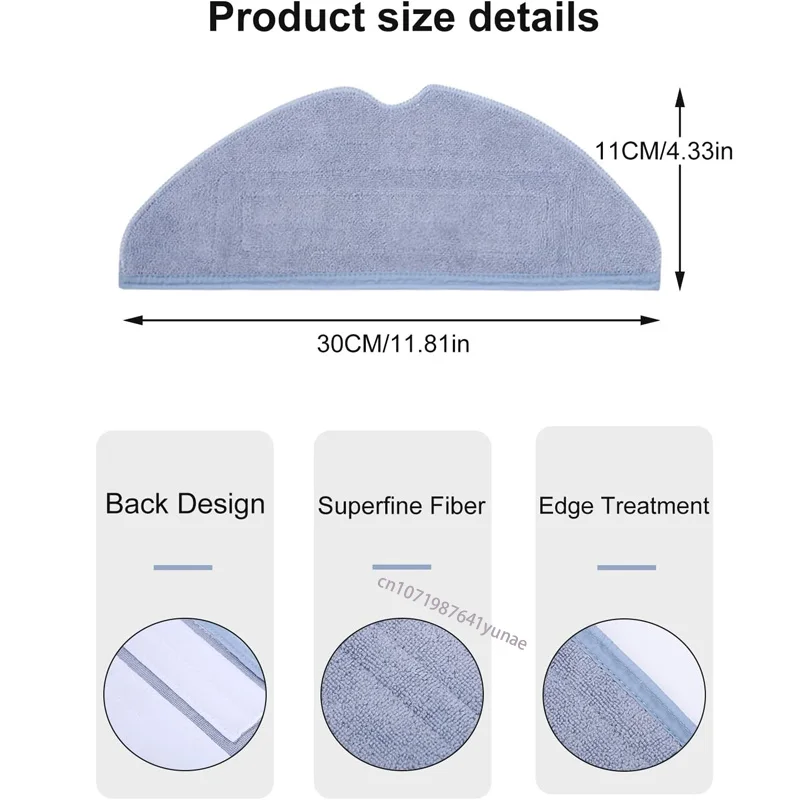 Ultra Soft Microfiber Mop Cloth Pads - Washable & Reusable