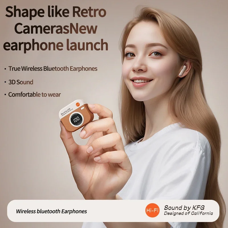 Wireless Headphone Bluetooth Earphones Wireless Earphone Xiaomi MIJIA Q86 TWS Wireless Earphones with 5.4 Bluetooth 36 Hours Play Back Sport Earbuds with LED Display Headphones and Mic