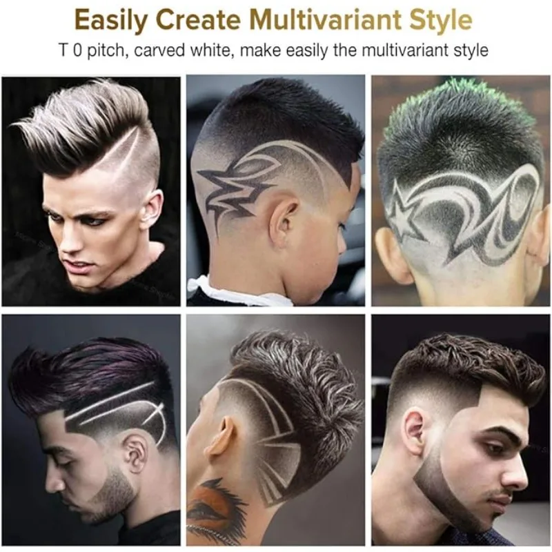 Carving Vintage Hair Clipper T9 Professional Hair Cutting Machine USB Rechargeable Beard Hair Trimmer Portable Barber Shaver