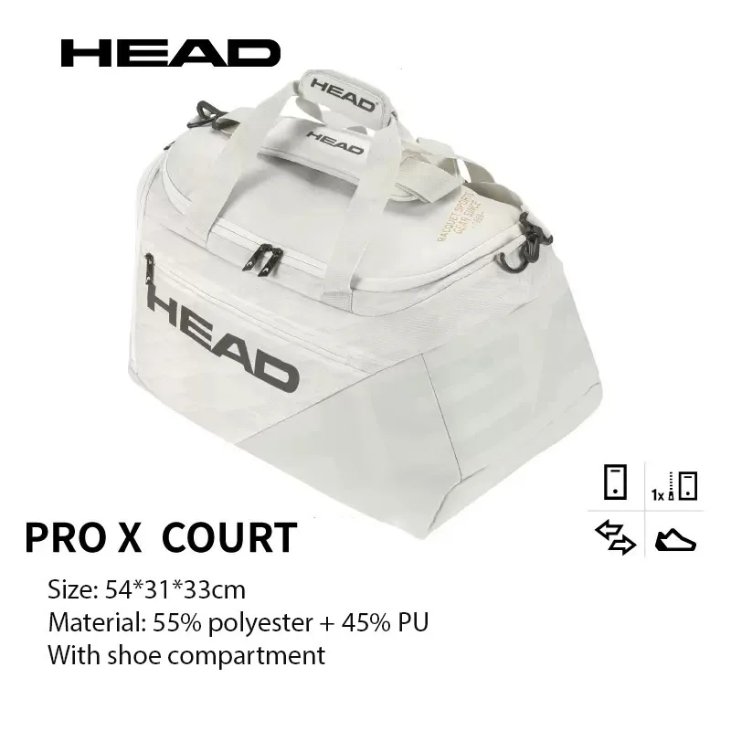 HEAD Bolsa de tenis Original para hombre, mochila con compartimento para  zapatos, 6 raquetas paleteros padel mochila padel tenis mochila padel  hombre bolsas para raqueta de tenis - AliExpress