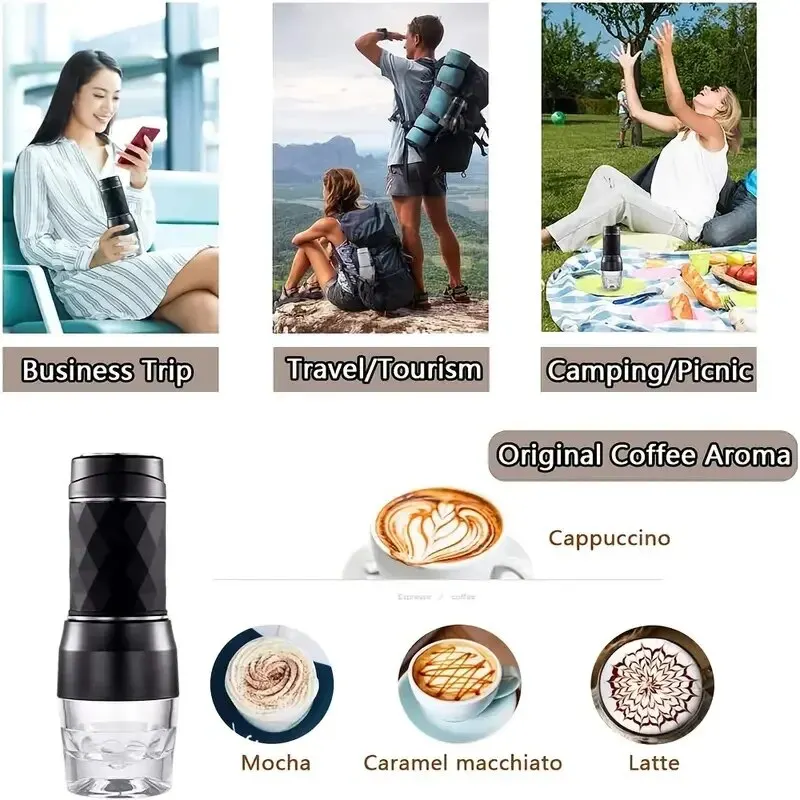 Hand Pressure Manual Mini Espresso Capsule Coffee Machine Cup Portable Espresso Mini Coffee Maker For Travel coffee maker espresso maker
