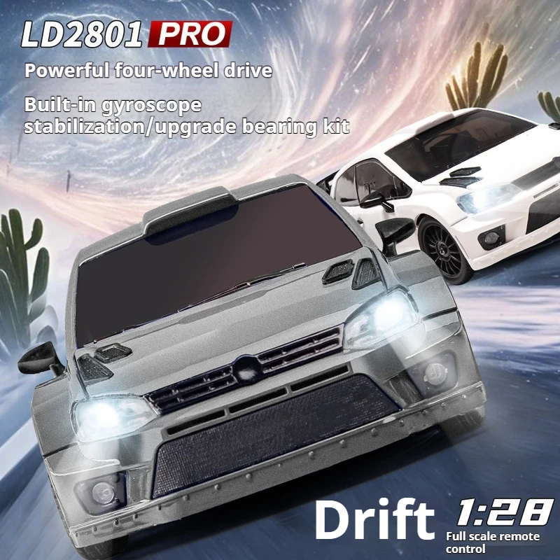 2025 New boys toys Rc drift car LD2801Pro with gyroscope 1:28 Full Proportion 4WD 2.4G Remote Control Car Toys for Adults 4