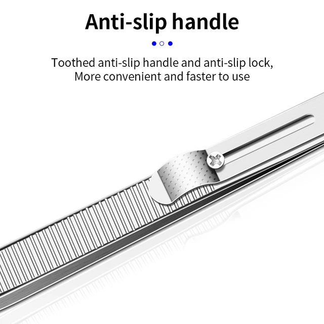 Slide Locking Tweezers Stainless Steel Slide Straight/Curved Tip Tweezers  Anti Static Tweezers Electronics Jwelery Repair Tools - AliExpress