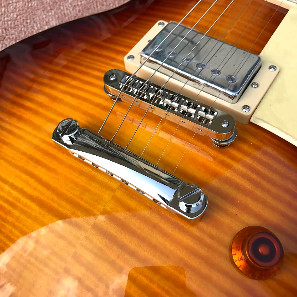 Made in China, LP Standard High Quality Electric Guitar, Frets Binding,One Piece Of Body & Neck,Tune-o-Matic Brid, free delivery
