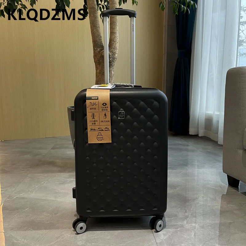 

KLQDZMS 20 дюймов 24 дюйма 26 дюймов Новый чемодан на колесиках Чехол Мужской ящик для бординга с защитой от царапин бесшумный Универсальный роликовый чемодан