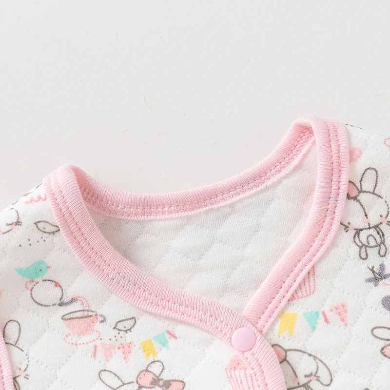 Baby Vest Autumn and Winter Quilted Baby Vest Pure Cotton Warm Newborn Clothes for Boys and Girls