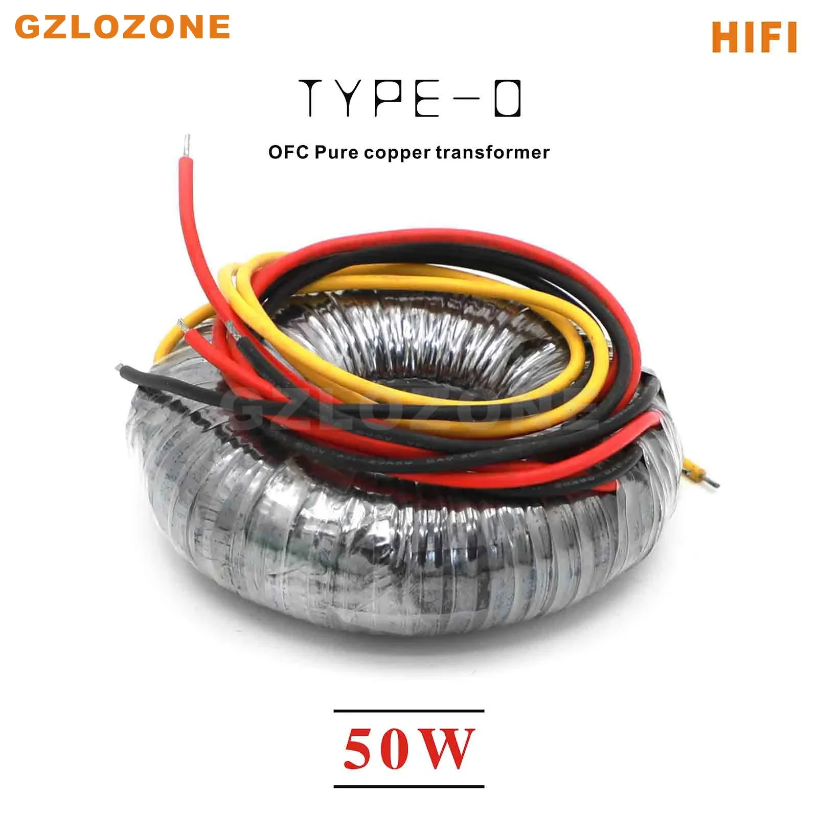 115V/230V Hifi 50W Type-O Senza Ossigeno Rame 50Va Ofc Trasformatore In Rame Puro Out Ac 6V--28V (Accetta Personalizzato)