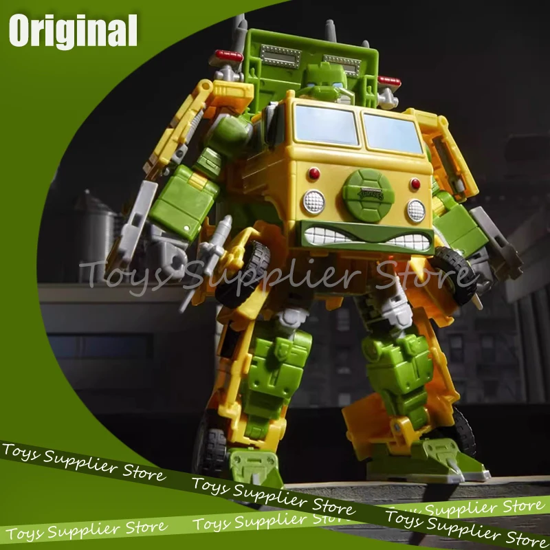 

17cm Transformers × Teenage Mutant Ninja Turtles Co Branding Anime Figrue Van Turtle Tank Action Figurine Collection Toys Gift