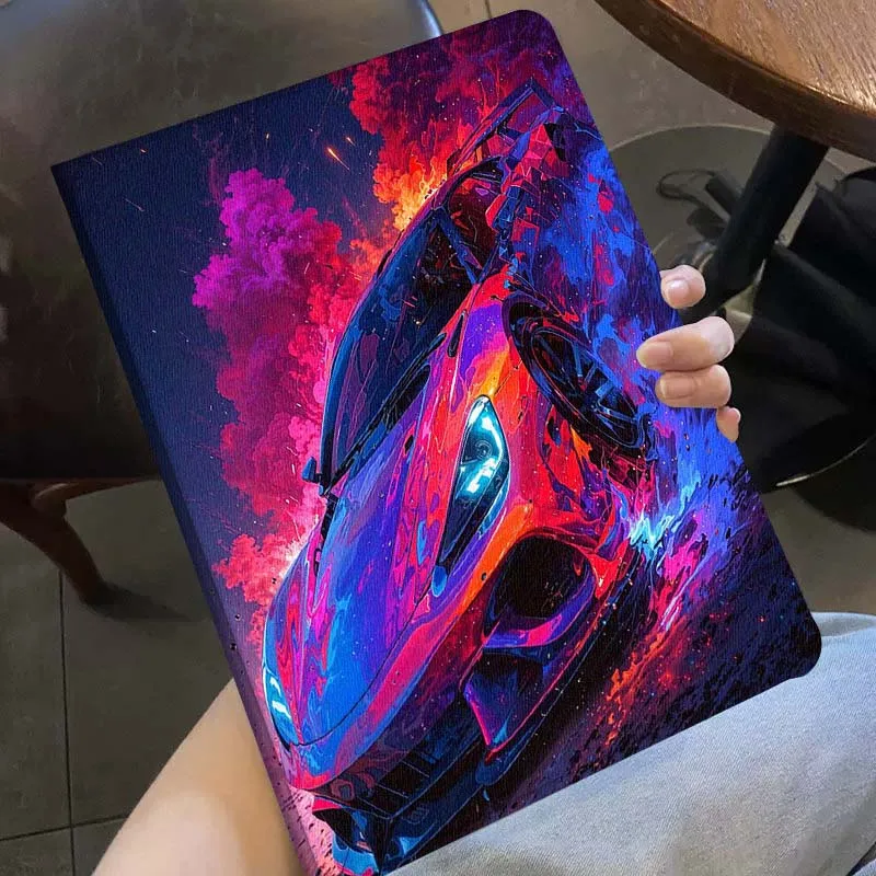 Luxury Sports Car Art Pattern Tablet Case Gift