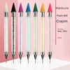 Double Head Nail Art Diamond Embroidery Drill Dot Painting Point Pen With Box Rhinestone Picker Wax Pencil Crystal Handle Tool 4