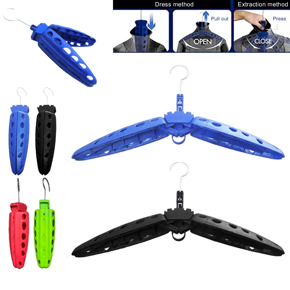 Dive Suit Hanger Foldable Heavy Duty Coat Rack Plastic Portable Rustproof Surfing Gear Snorkeling Accessories