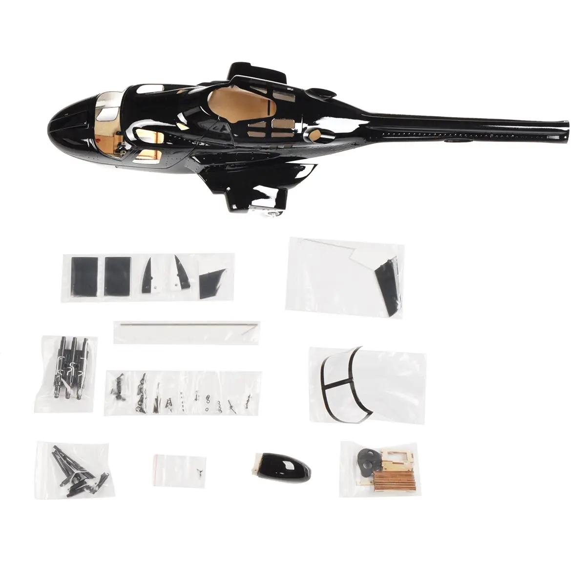Fuselage Shell FlyWing FW450L Airwolf - Carrosserie Simulée Pour Hélicoptère RC - Pièce Neuf