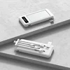 15W Fast Charging 20000mAh Power Bank Built Cables Usb Ports Charger Powerbank Emergency Power Supply for Iphone with Led Light 5