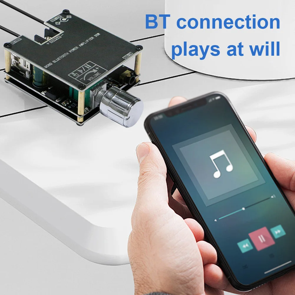 ZK-301B Mono 30W Audio Amplifier Module DC9-24V Bluetooth-Compatible 5.3 Audio Amplifier Board APP Control Sound Amplifier Board