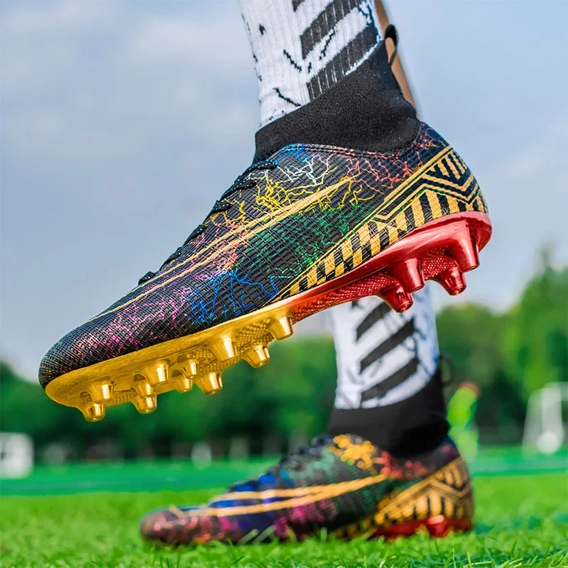 Football Boots TF/FG Training Grass Outdoor Professional Soccer Shoes Men Women Adult Teenager Non-Slip Soccer Cleats Sneakers