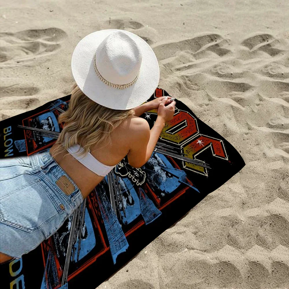 Rock Singer A-AC D-DC Band Towel Microfiber Beach Towel Absorbent Quick dry Soft Yoga Swimming Resort Mountain Climbing Towel 5