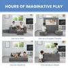 Convertible Sofa and Play Set for Kids and Toddlers Modular Foam Couch and Flip Out Lounger with 2 Ottomans 4