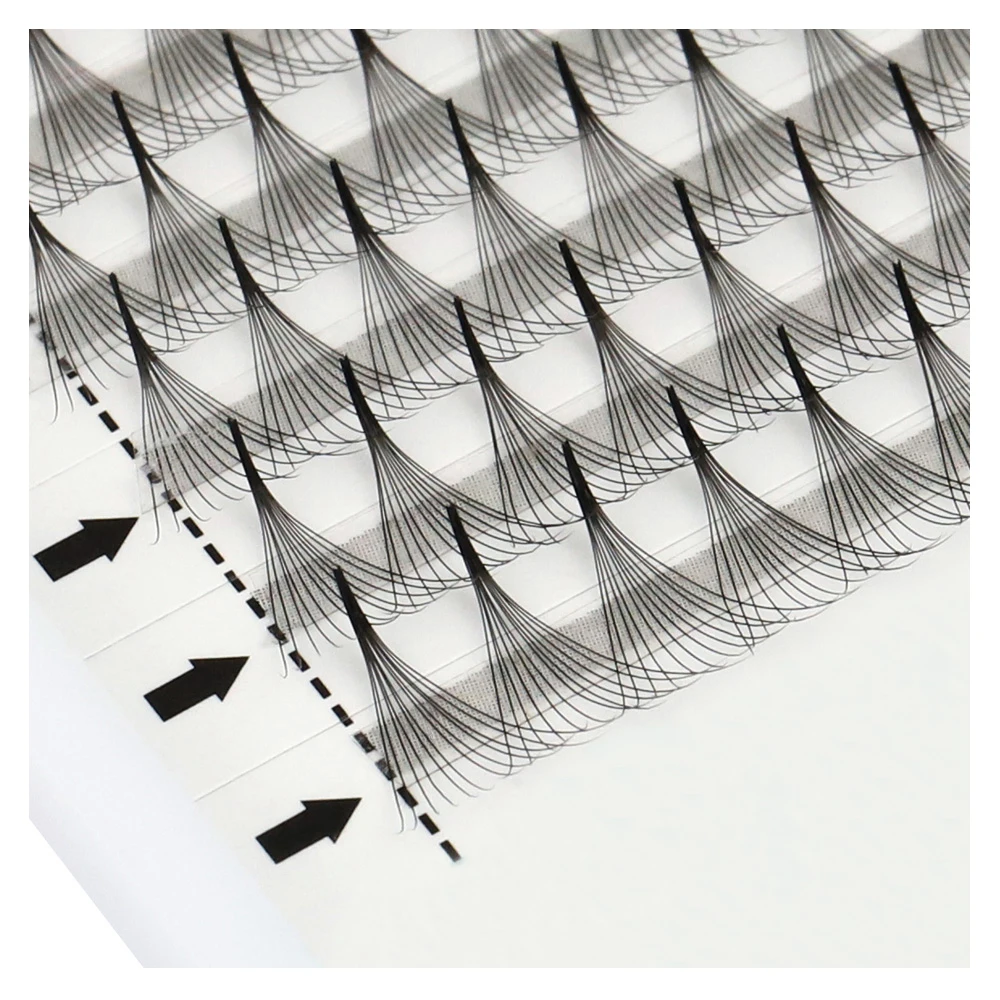 

AGUUD Volume 8D/10D/12D Eyelash Pointy Sharp Stem Promade Fans Slim Root Narrow Base Russian Volume Eyelash Extension False Mink