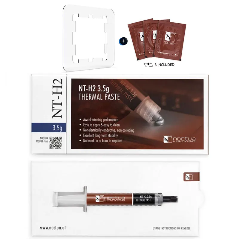 Noctua NT-H2 Thermal Compound and Cleaning Wipes Review