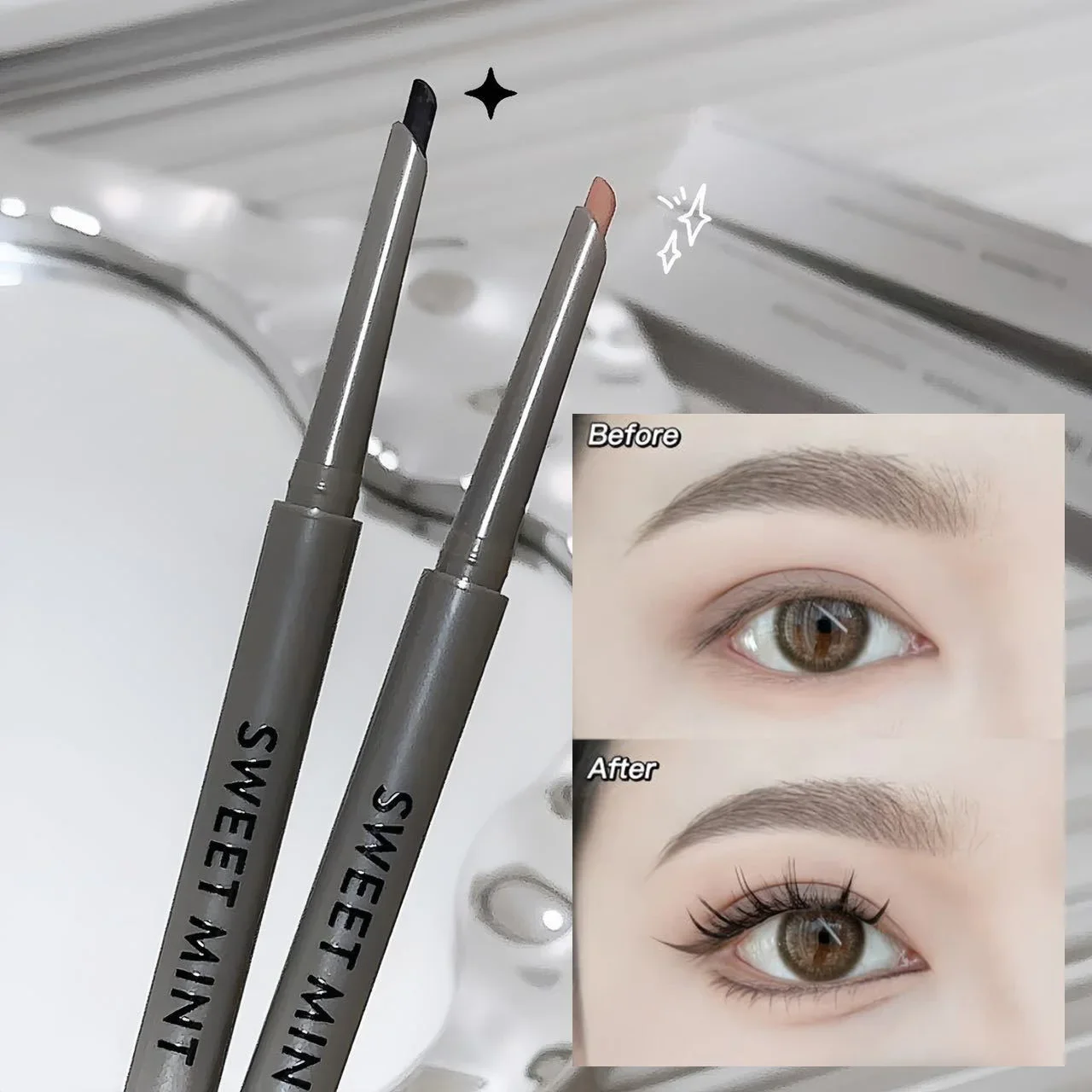 Sexy Rose Red Eye Liner Pencil Natural Matte Wine Red Lying Silkworm Eyeliner Easy To Color Waterproof Eye Make Up Cosmetics 1pc 3
