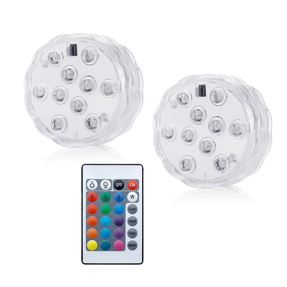 2PCS 10Light 1PC RC