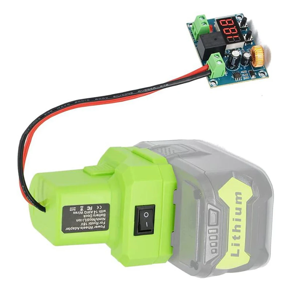 

Power Connector Adapter Light Equipment 1 PC ABS Plastic Converter Fine Workmanship Li-Ion/Nickel Battery Output