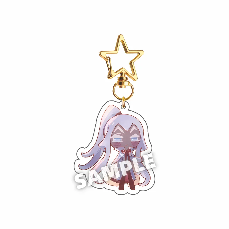 Cookie Run Kingdom Inspired Acrylic Keychain - Candy Shadow Apple Pure Vanilla Design, 6cm