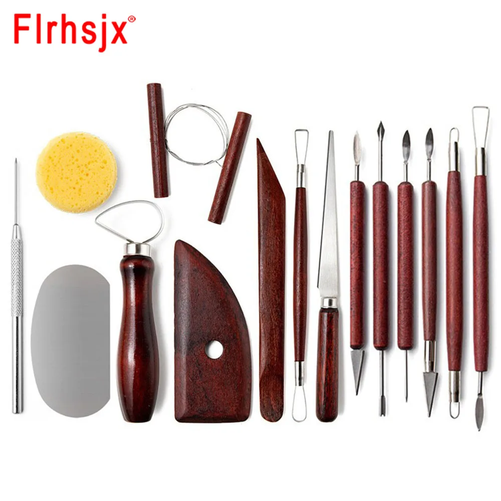 18 PCS Clay Tools, Polymer Clay Sculpting Tools, Portable Double