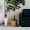 Vases Black Iron Umbrella Bucket Plant Handle Stand Flower for Basket Small Creative Pot 3