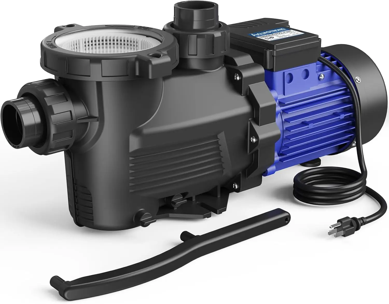 3HP In/Above Ground Single Speed Pool Pump 115V 9350GPH High Flow Powerful Self Primming Swimming Pool Pumps with Filter Basket