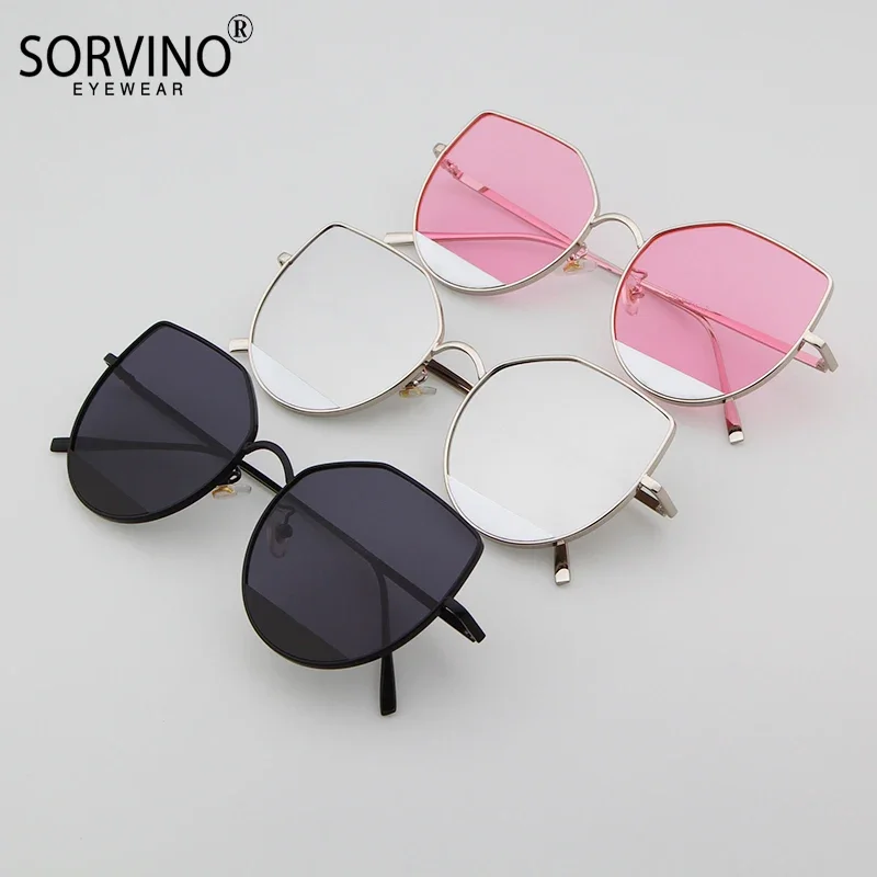 Cat Eye Sunglasses Women Metal Frame Classic Sun Glasses