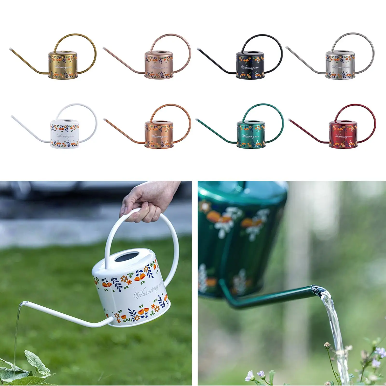 

Поливочная банка с принтом, травы для полива