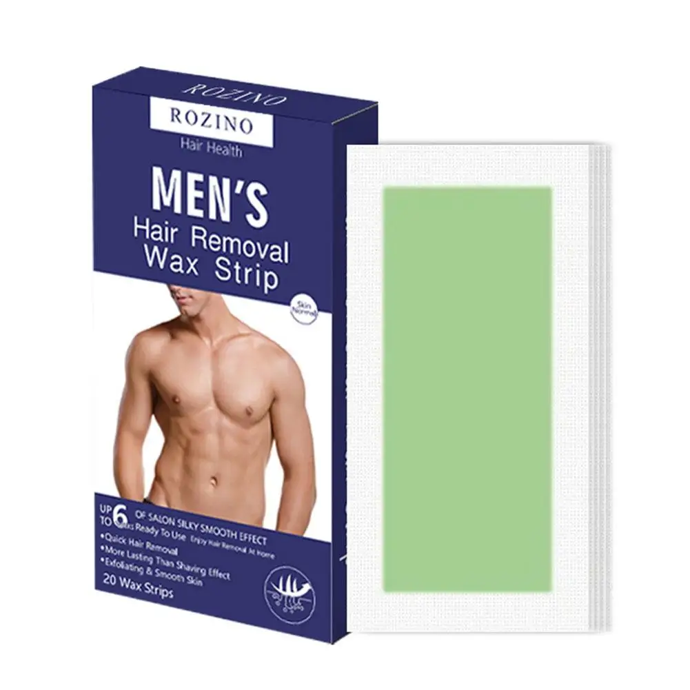 20stick Professional Hair Removal Wax Strips For Summer Depilation Double Sided Cold Wax Paper For Leg Body Face Useful D0A2 5