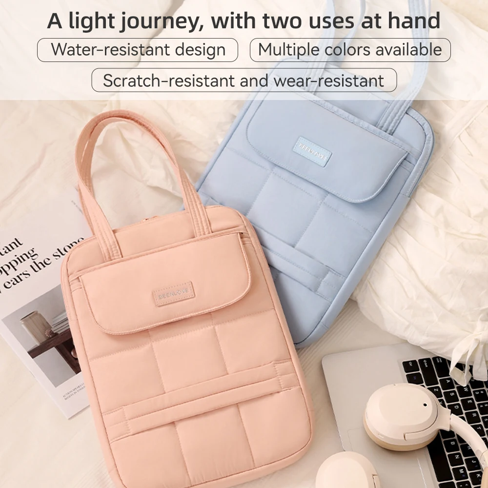 2025 New Laptop Shoulder Bag – Multi-Purpose Tote & iPad Protective Handbag for Business Travel