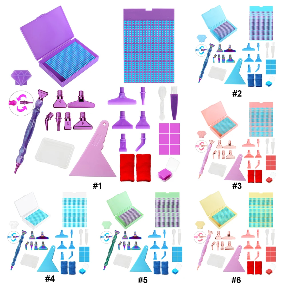 Diamond Painting Tool Set with Beads Sorting Case and Pen