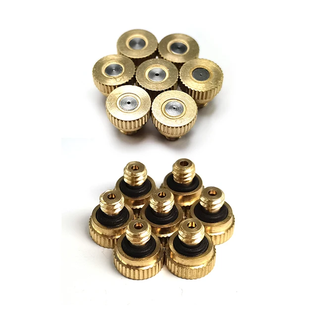 10 Pcs 10/24 "Szál 0,1/0,2/0,3/0,4 Mm Sárgaréz Ködös Fúvókák Kerti Üvegházhatású Virágüzem Öntözőrendszer - Image 2