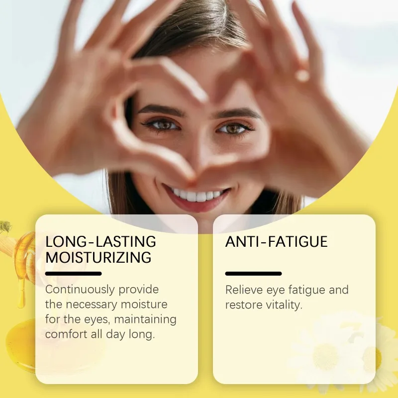 Eye Cream Honey Extract Eye Drops Improve Eyesight Relieve Fatigue Refreshing Mild Moisturizing Careful Eye Care Daily Cleaning Solution