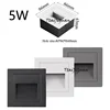 58MM/86MM LED Wall Lamp 3W 5W Aluminum Stair light Recessed LED Step Lamp Pathway Wall Corner Lamps AC110V 220V Wall Light DC12 4