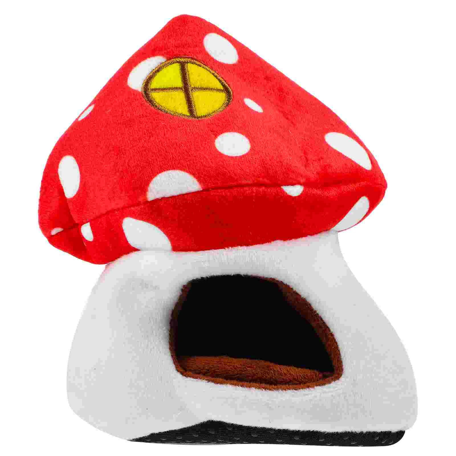 

Mushroom Shape Hamster Hideaway House Warm Winter Chinchillas Sleeping House