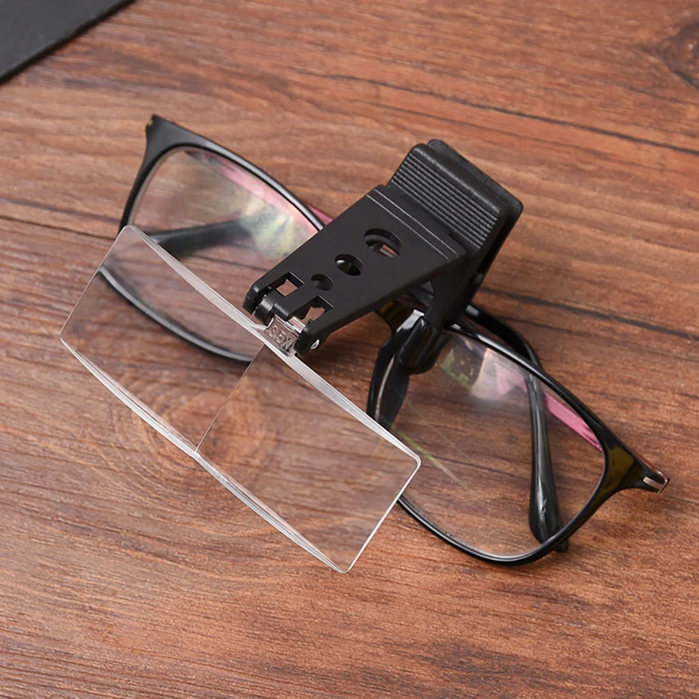 Magnifying Glass Optical Instruments Folding Clip On Eyeglass Loupe