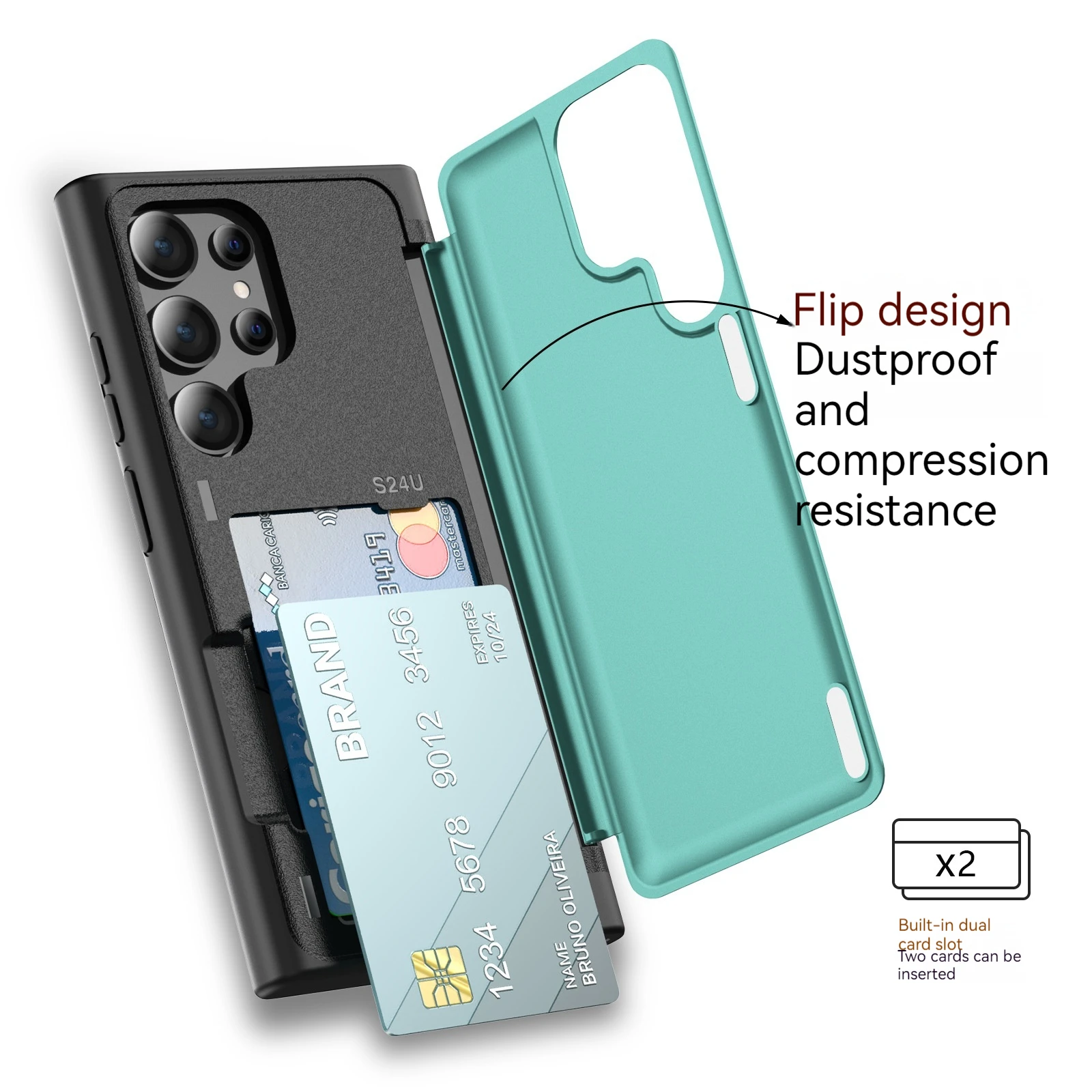 Shockproof-Protective-Mobile-Phone-Case-Clamshell-Holder-Card-Box-Can ...
