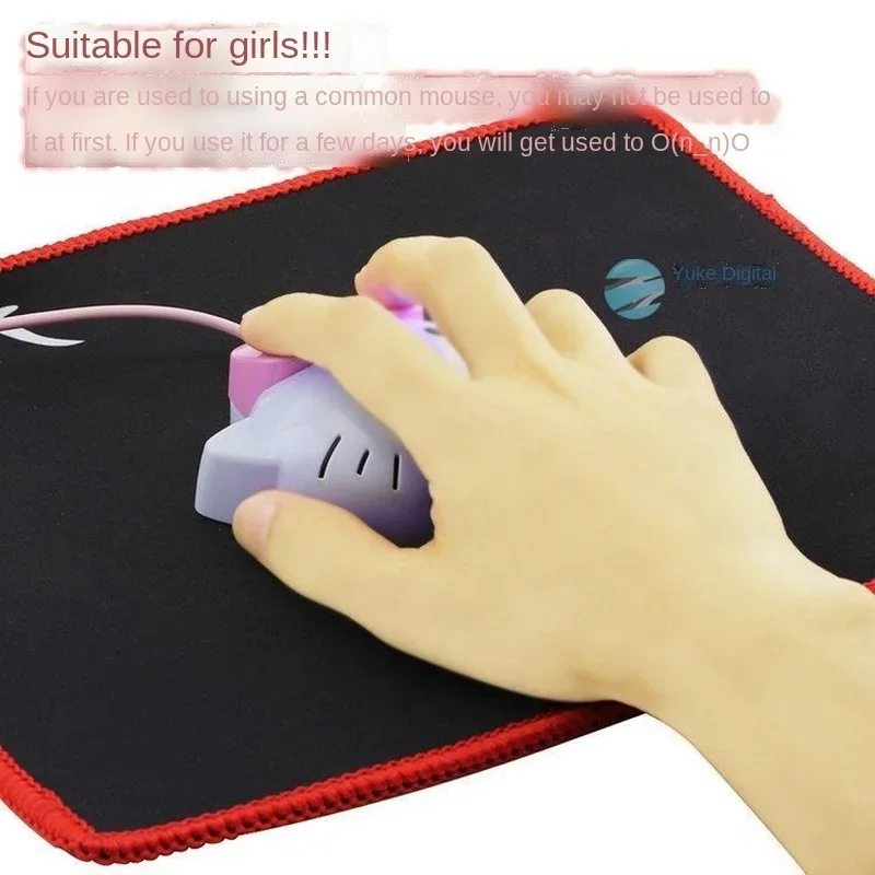 Sanrio Hello Kitty USB Wired Gaming Mouse Cute Mute Optical Computer Mouse New Anime Gamer Mice for Desktop PC Laptop Notebook 4
