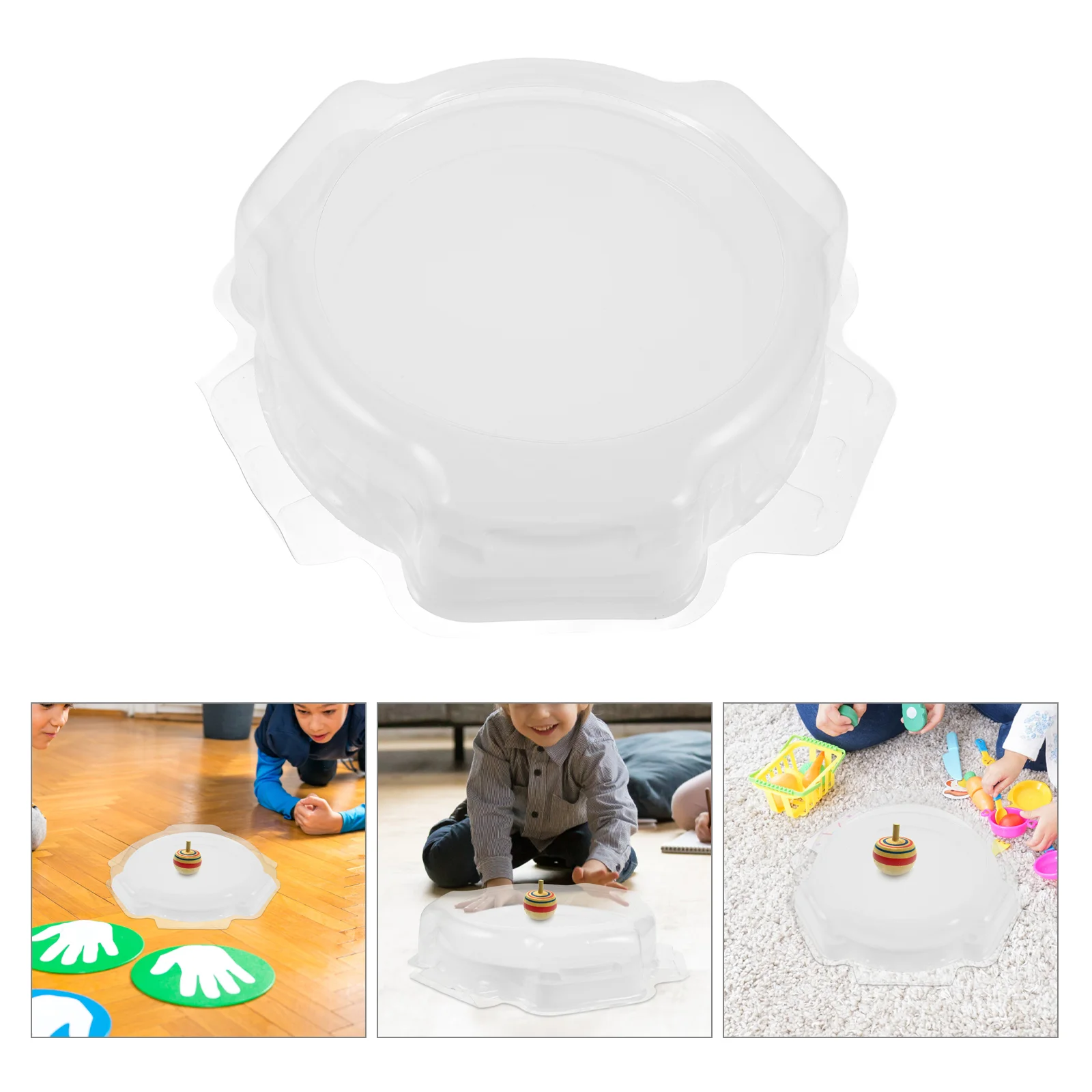 Spinning Top Toy Blue Serving Tray Gyro Game Accessories Card Games Disc Disk Plate
