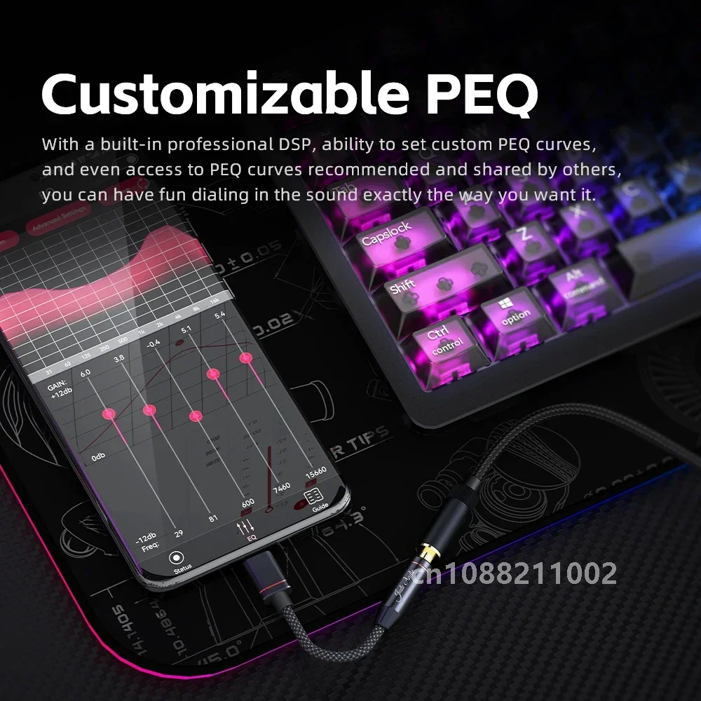 FIIO JadeAudio JA11 USB Type C to 3.5mm DAC and Headphone Amplifier 384kHz/32bit DSD128 USB C Cable For iPad Pro Android