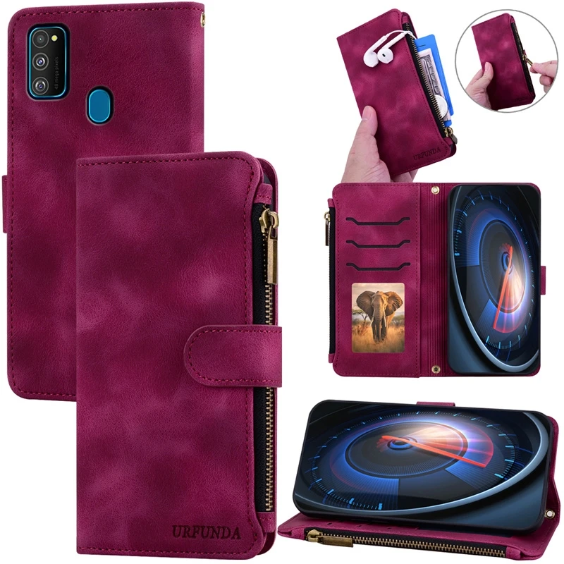 Leather Wallet Flip Case - Magnetic Book Cover