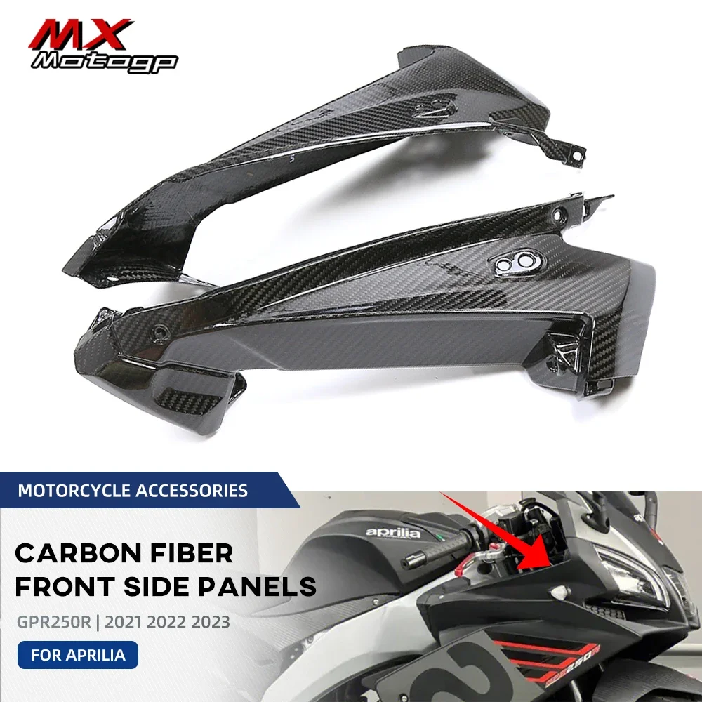 

Мотоциклетные аксессуары для Aprilia GPR250R GPR 250R 2021 2022 2023, комплект боковых панелей передних фар из углеродного волокна